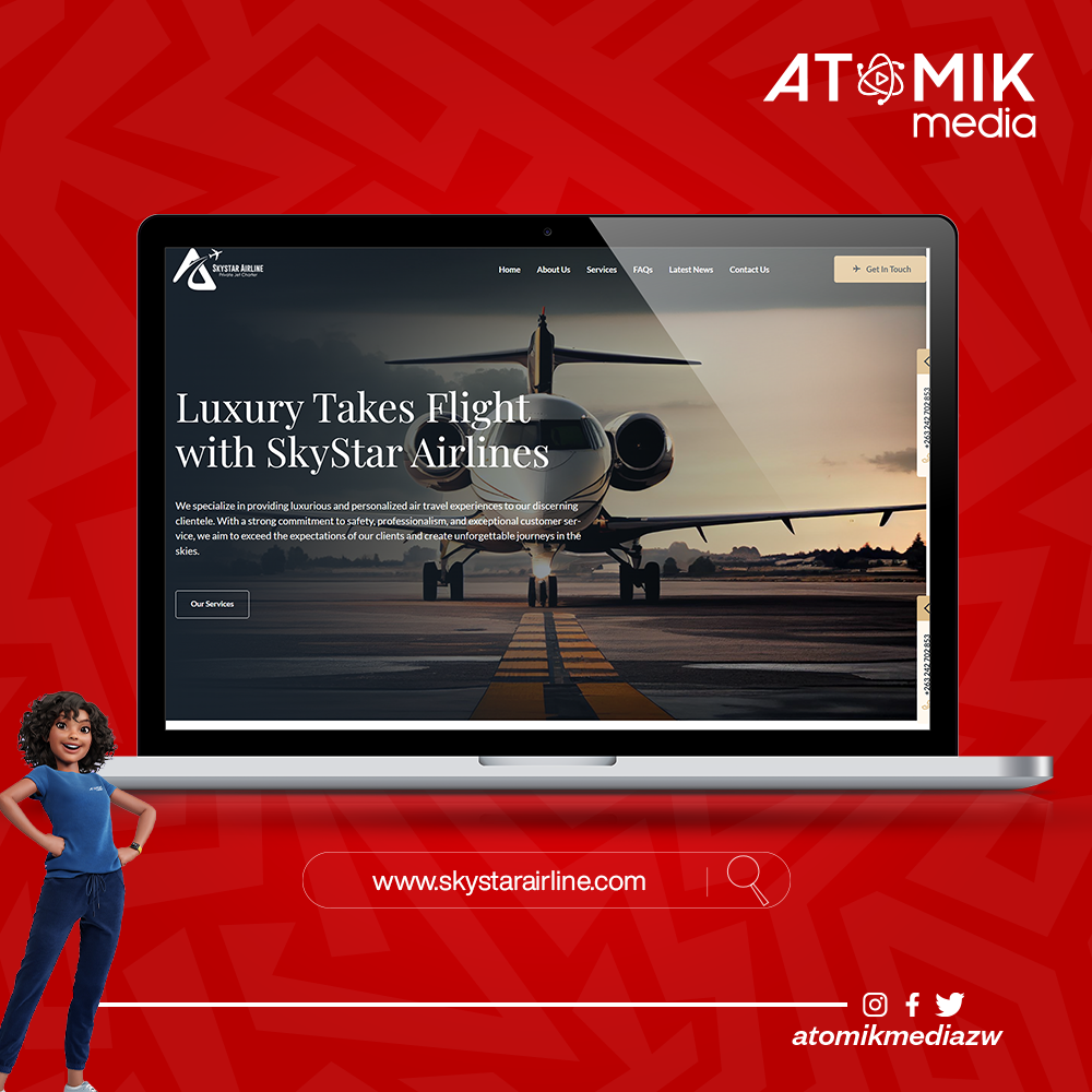 Skystar Airline project by Atomik Media